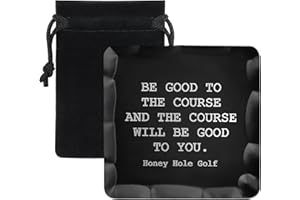 Honey Hole Golf Tour Grade Metal Golf Ball Marker – Hand Polished and Sealed with Gear Hugger Rust Protector - Scratch Resistant - Designed & Engraved in USA – Lifetime Protection