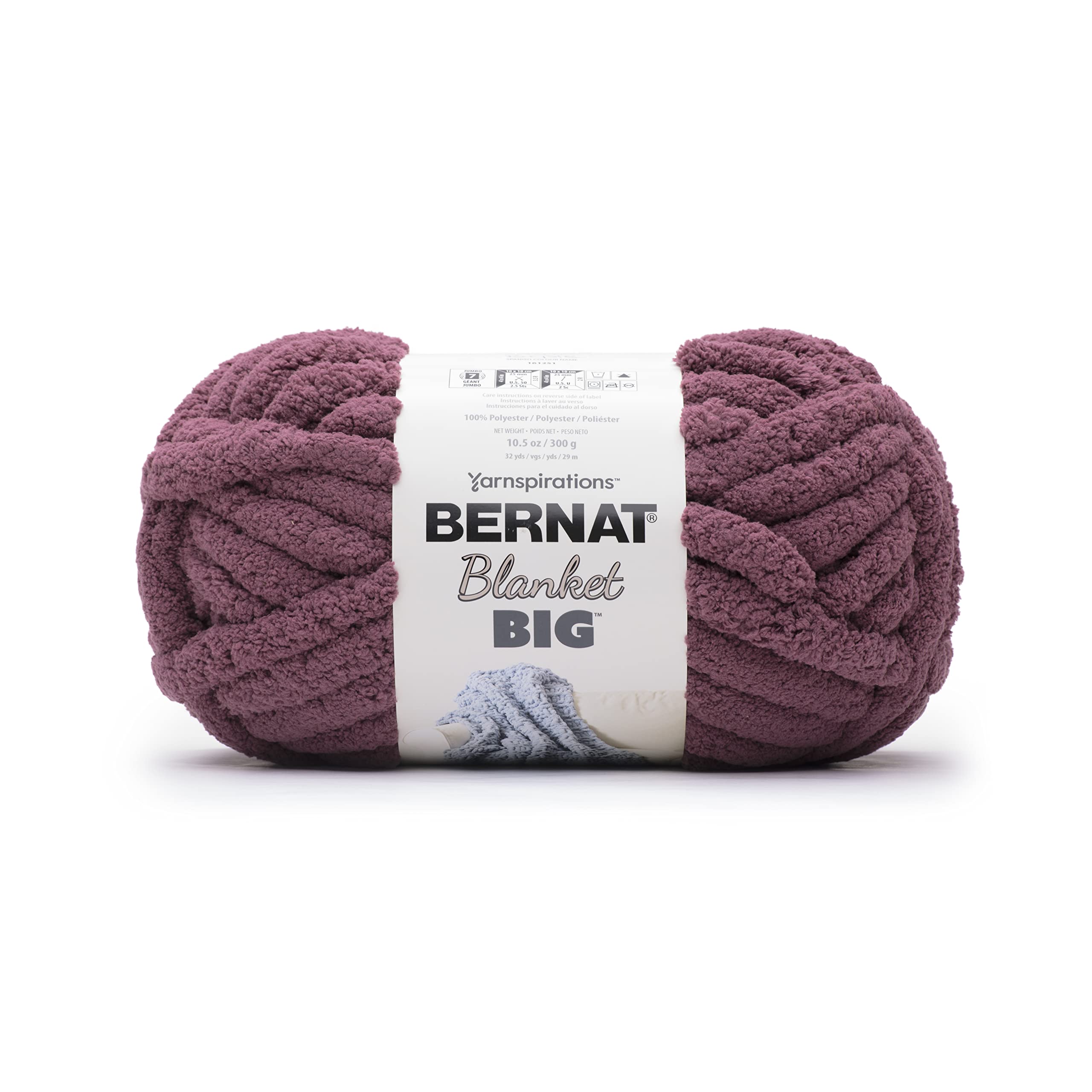 Bernat,161251-51043 Blanket 'Big', Plum Purple, 300g