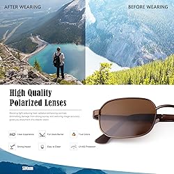 SDINM Polarized Square Sunglasses for Women Men