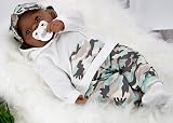 BiBi Doll 20 Inch Black Ethnic Baby Boy Doll The Magic Toy Shop Camouflage view 5