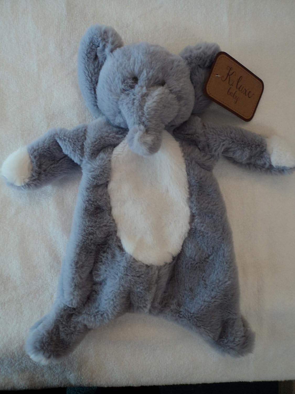 k luxe baby blanket with rattle