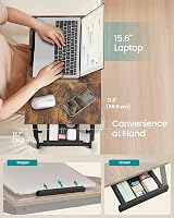 SONGMICS Bed Laptop Table with Adjustable Tilt 15.6 In Bamboo Desk LLD105B01 view 4
