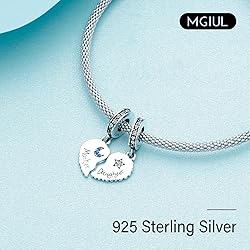 MGIUL Mother-Daughter Star Moon Split Dangle Charm