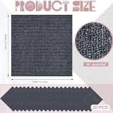 KAHEIGN 30Pcs Self Adhesive Carpet Tiles 30cm x 30cm Dark Grey view 4