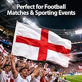 SHATCHI England St George Flag 5ft x 3ft with Brass Eyelets view 4
