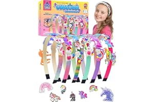 PURPLE LADYBUG Make Your Own Unicorn Headband Craft Kit - DIY Hair Accessories for Girls - Birthday Girls Gifts 8-12 Years Ol
