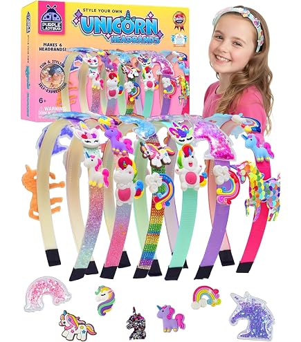 Klever Kits Kit de fabrication de bandeaux pour filles – Créez vos propres bandeaux tendance – Ensemble d'accessoires pour cheveux à faire soi-même, cadeau d'art et d'artisanat