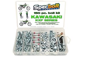 150pc Specbolt Kawasaki KXF 250 450 Four Stroke Bolt Kit for Maintenance & Restoration of MX Dirtbike OEM Spec Fastener KX250