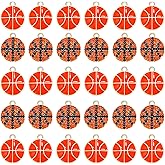 VOGUEKNOCK 30PCS Sports Charms for Jewelry Making Baseball Basketball Pendant Charms for Necklace Bracelet Earrings Making Game Day Jewelry Charms Bulk DIY Crafts