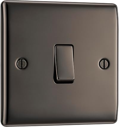 BG Electrical Nexus Metal Black Nickel Intermediate Light Switch NBN13
