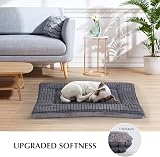 BVAGSS Reversible Memory Foam Dog Bed 91x58x4 cm Light Grey view 7