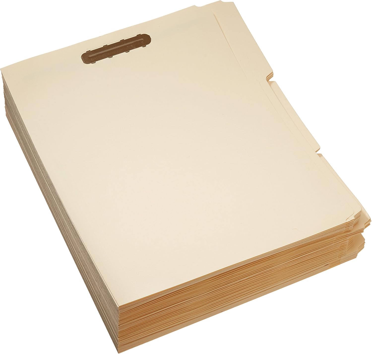 Basics Manila File Folders with Fasteners - Letter Size, 50-Pack : Office Products