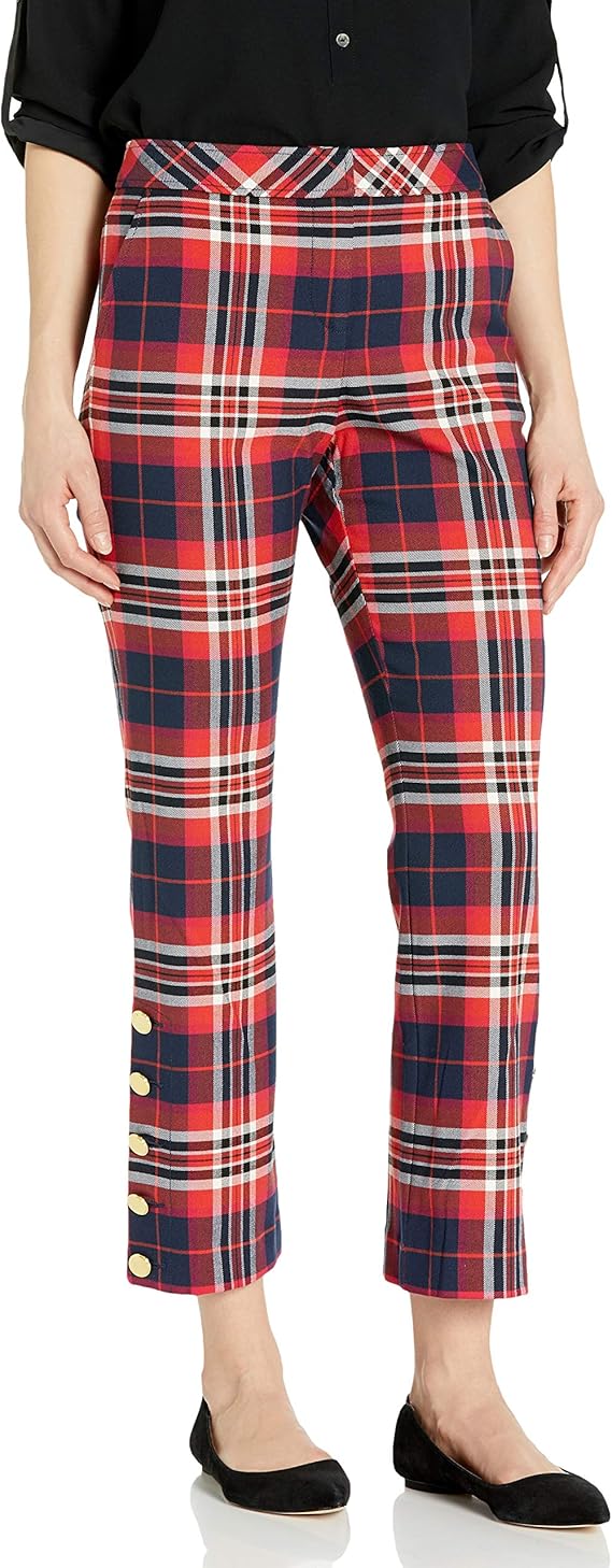 trina turk plaid pants