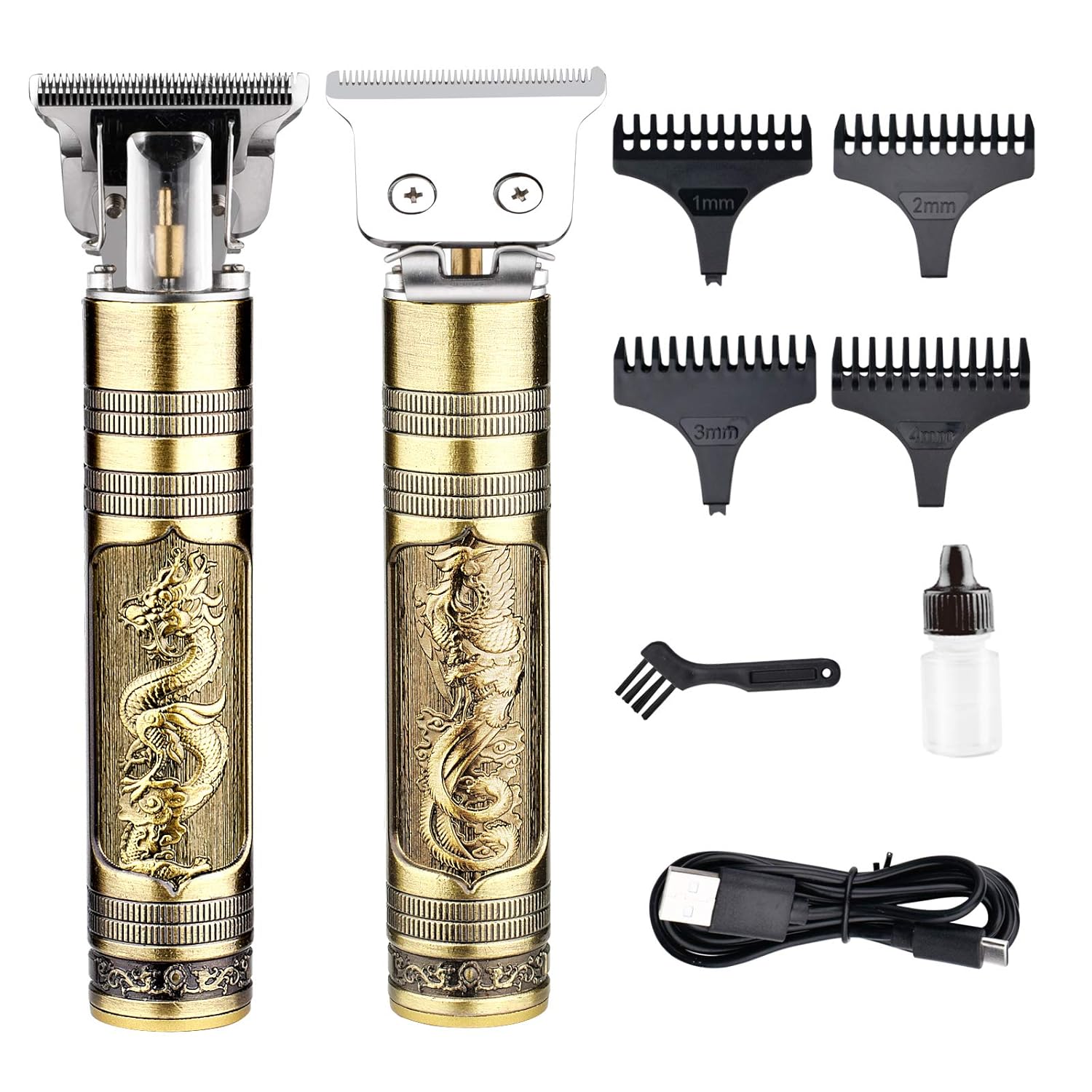 Hair Clippers for Men Clippers for Hair Cutting Hair Trimmer Barber Clippers Beard Trimmer Haircut kit Mens Hair Clippers Professional USB Rechargeable Wet/dry Shavers for Men-Zero Gapped Trimmer