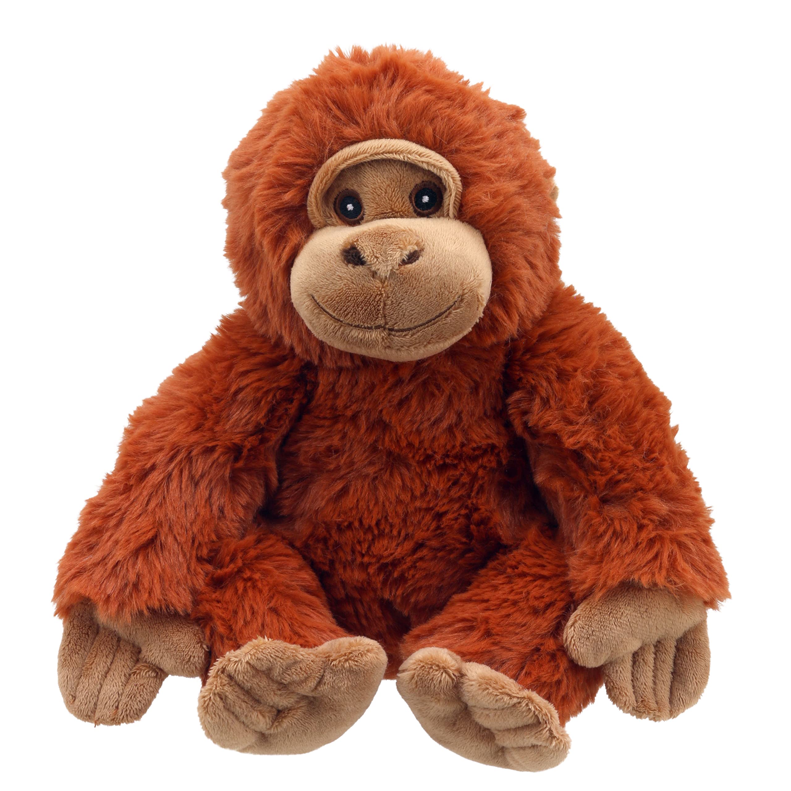 Wilberry The Puppet Company Ollie - Orangutan Cuddlies Soft Toy, Made from Plastic Bottles Recycled Materials, Cuddly Animal, Suitable for Ages 12 Months and Above, Gift-Ready Plush Toy for Kids
