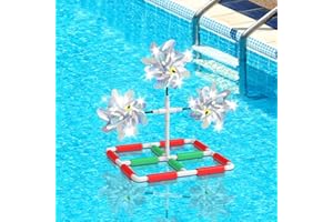 WSBXBB Pool Bird Deterrent, Floating Reflective Windmill Bird Scare Devices, Keep Birds/Ducks/Heron/Pigeons... Away from Your Pool, Boat, Backyard, Pool Decoration 02