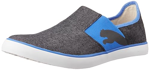puma lazy slip on blue sneakers