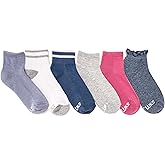 MUK LUKS Women's 6 Pack Dream Mini Crew Sock