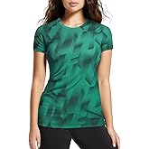 Zengjo Womens Workout Shirts Short Sleeve Quick Dry Athletic Running Yoga Exercise Tops Crewneck Activewear Tees Fitted