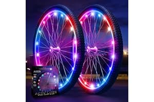 Activ Life Bicycle Spoke Lights (2 Tires, Galactic) Fun Accessory for Cool Beach Cruisers, Top Mountain, BMX Trick, Road, Rec