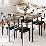 GarveeHome 5-Piece Kitchen Dining Room Table Chair