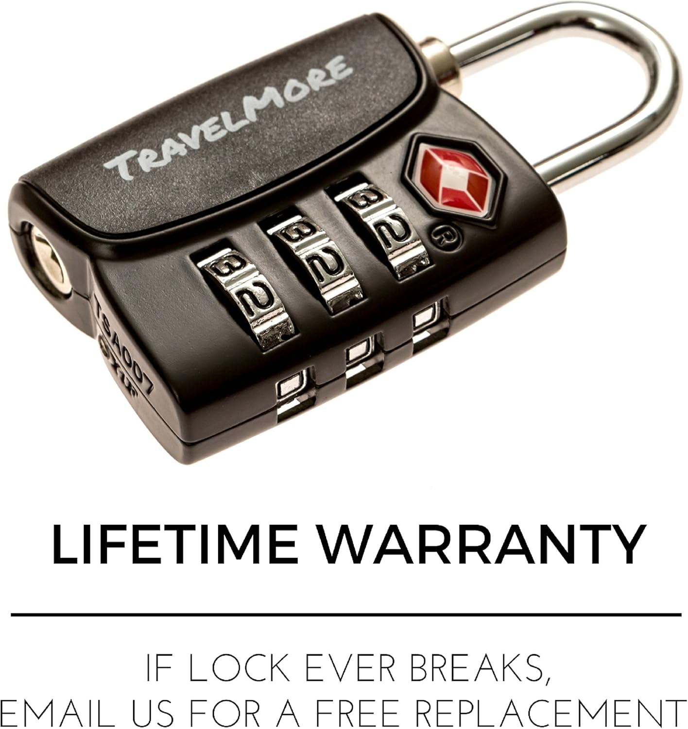  | Open Alert Indicator TSA Approved 3 Digit Luggage Locks To Lock Travel Suitcase (4 Pack, Black) | Luggage Locks