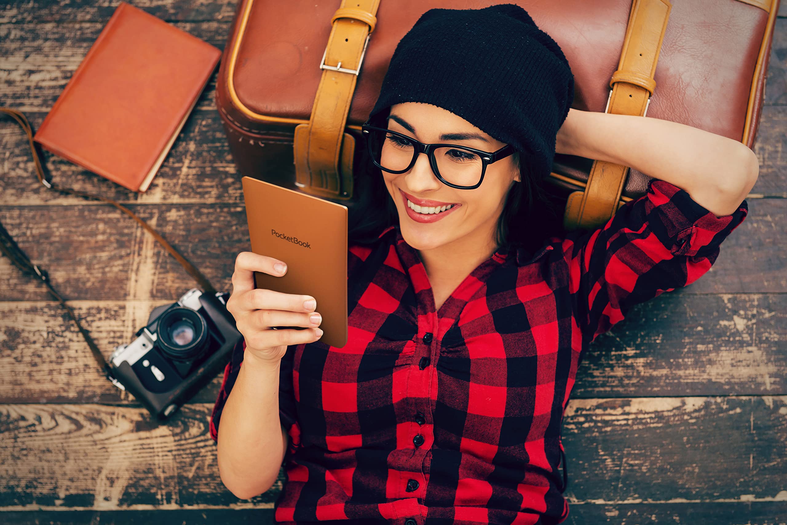 PocketBook Touch HD 3 | Audio- & E-Book Reader | 6? Glare-Free & Eye-Friendly E-Ink Screen | Text-to-Speech Function | Bluetooth | Adaptive SMARTlight | IPX8 Waterproof | E-Reader, Spicy Copper