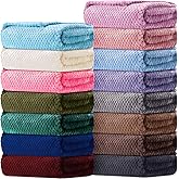 Newwiee 15 Pcs Baby Blanket Flannel 30 x 40 Inches Cozy Newborn Throw Blanket Infant Soft Warm Swaddle Blanket Fuzzy Nursery Receiving Toddler Soft Warm Plush for Crib Stroller Hospital Bed