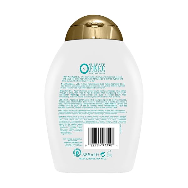 OGX QUENCHING + COCONUT CURLS SHAMPOO, 385ML