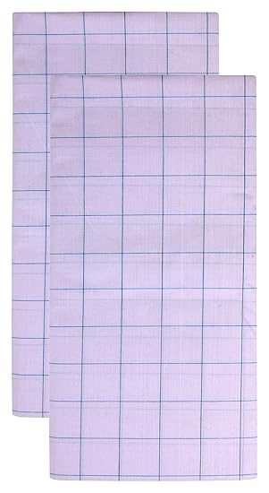 Men's Cotton Lungi - Set of 2 (White) CHECKERED LUNGI