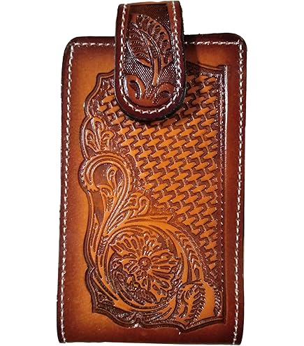 スマホアクセサリー CALEE LEATHER SMART PHONE CASE Amazon.com: Western autentic Tooled Leather Mexican Cell Phone