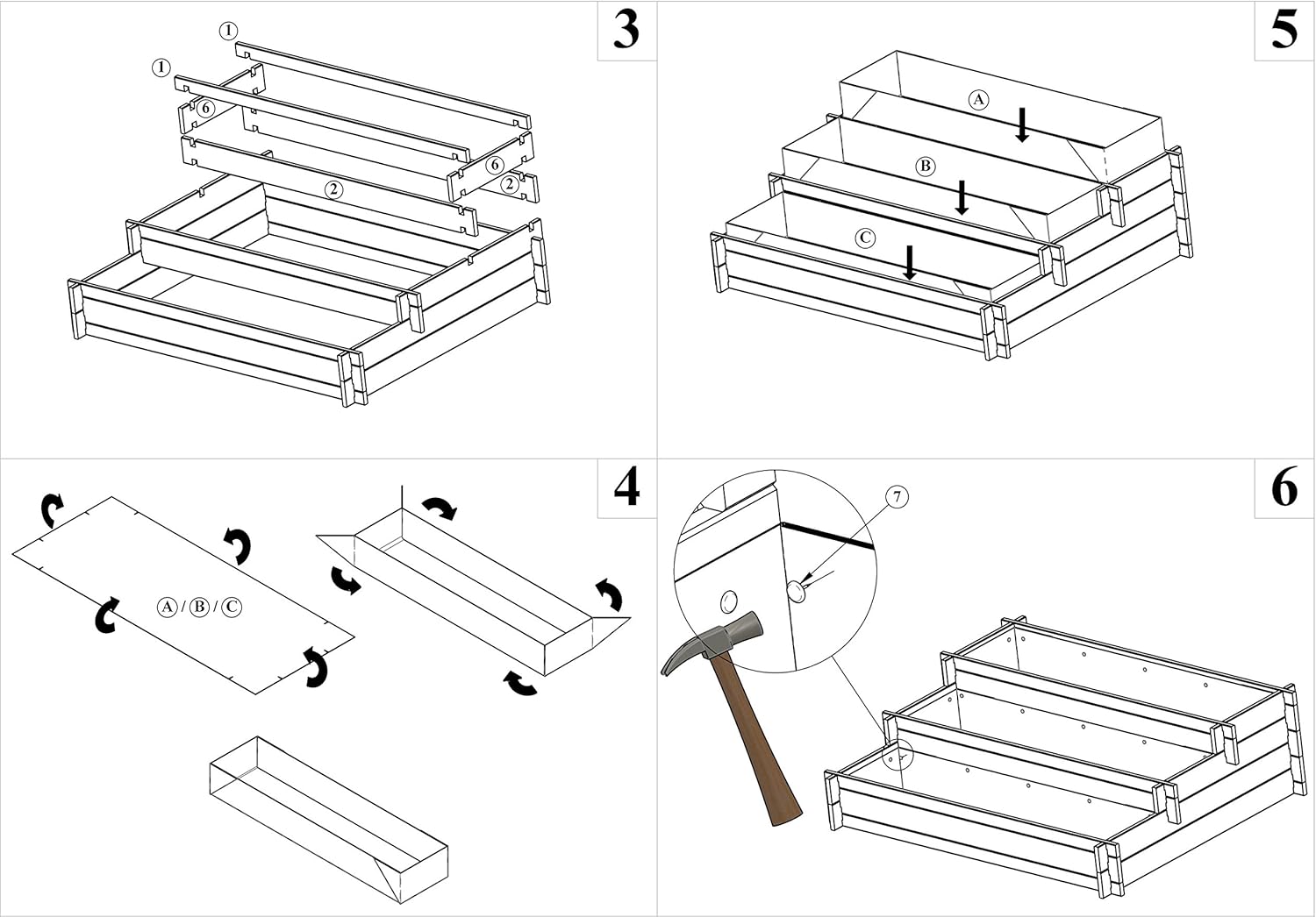 Bancal de Tres Pisos - Perú de Madera (Pino): Mesa bancal montable ...