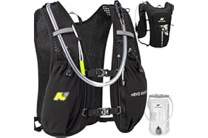 N NEVO RHINO Running Vest, Lightweight Hydration Vest, Insulated Water Backpack with 1.5L Water Bladder for Hiking, Trail, Running,Marathons,Cycling