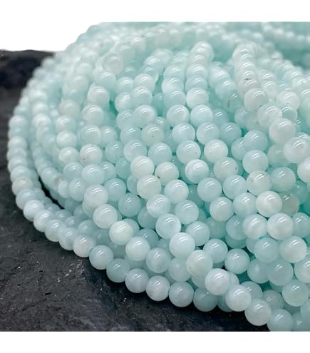 Argentinische Aquatin-Calcit Perlen (blauer Onyx), 6 Mm, Rund – Für Schmuck & Heilsteine