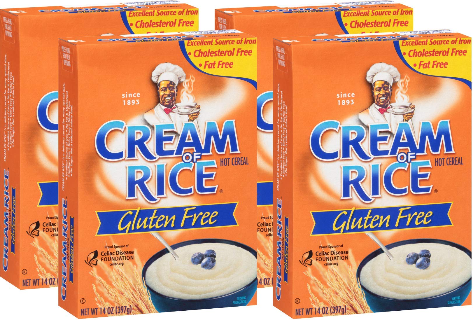 Nabisco Cereal Cream of Rice, 14 Ounce Pack of 4 Buy Online in United