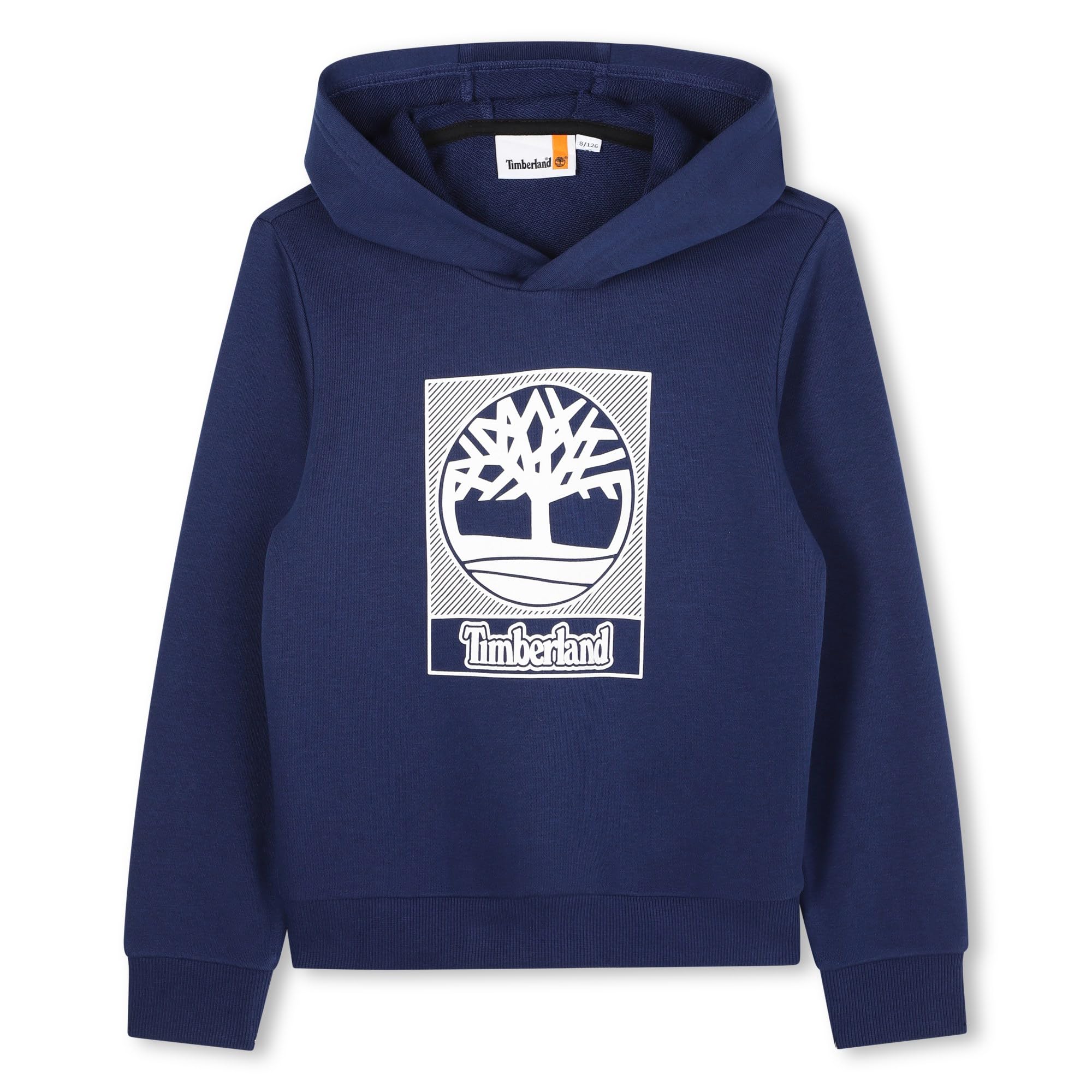 Timberland Boys Hooded Sweatshirt, Beige/Black, 8Years