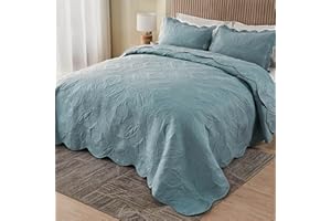 Oversized Cal King Bedspreads 120x120 for Extra Tall Split California King Bed Lightweight Quilted Coverlet Set 3 Pieces 1 Qu