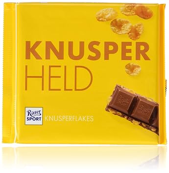 Ritter Sport 250g Knusperflakes Cremige Sahneschokolade Mit