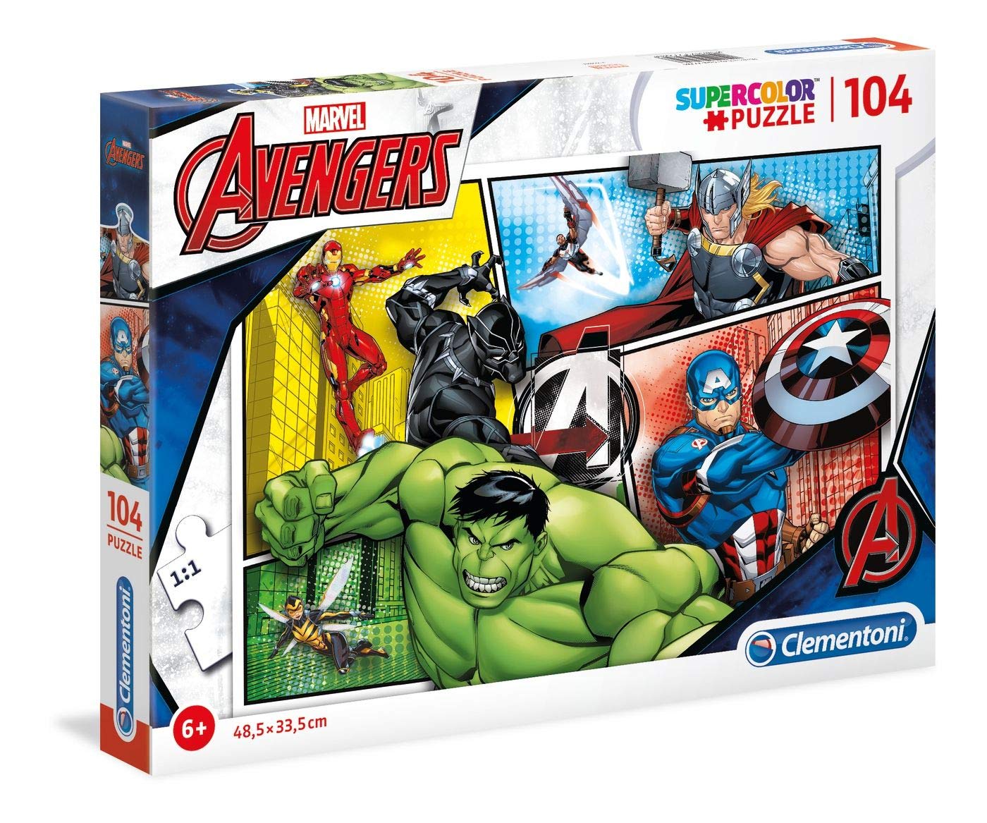 Clementoni Puzzle Avengers 104 Pieces, Multicolor, 27284, 6800000285