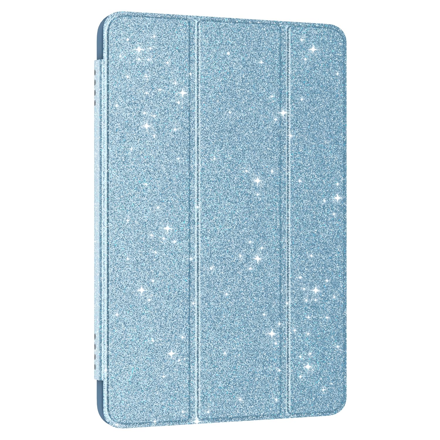 Photo 1 of All-New 8inTablet Case,DJ&RPPQ Smart Trifold Stand Case with Hard PC Back and Auto Wake/Sleep Incompatible with Alcatel TCL,Bling Blue