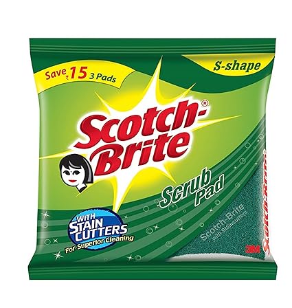 Scotch-Brite Scrub Pad, Large (Pack of 6)