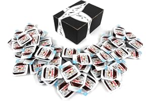 BLACK TIE MERCANTILE Ferrero Nutella Hazelnut Spread With Cocoa, 0.52 oz Single Serve Packets in a BlackTie Box (Pack of 60)
