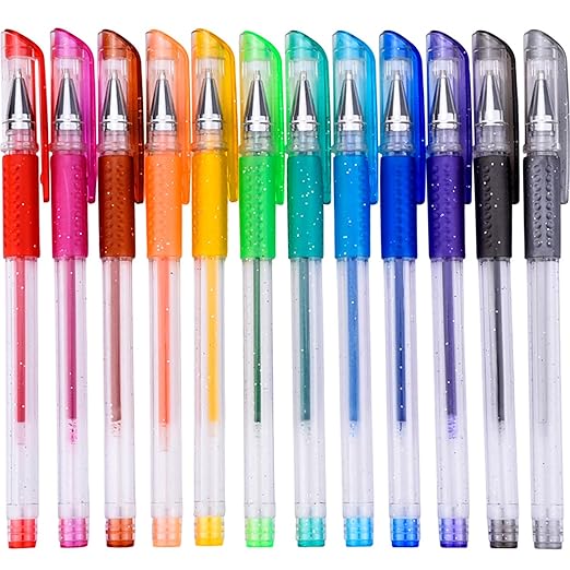 Mudder Set von Stiften Gel Glitter-Malen Buch, Zeichnen, Malen, Memo Pad und und,