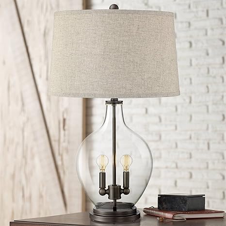 clear glass table lamps for living room