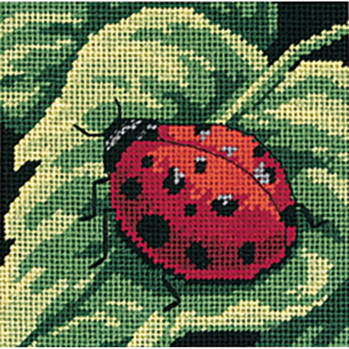 Dimensions, LADYBUG, Canvas, 5x5 Stitched in Thread — image 1
