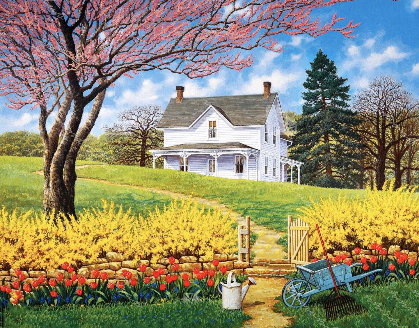 Pttozan 5D Diamond Painting Kits for Adults Kids,Diamond Art Kits,DIY Full Drill Embroidery Paint with Diamond Cross Stitch Kits Arts Crafts for Home Wall Decor(35X45CM/14 X18) (Farm)