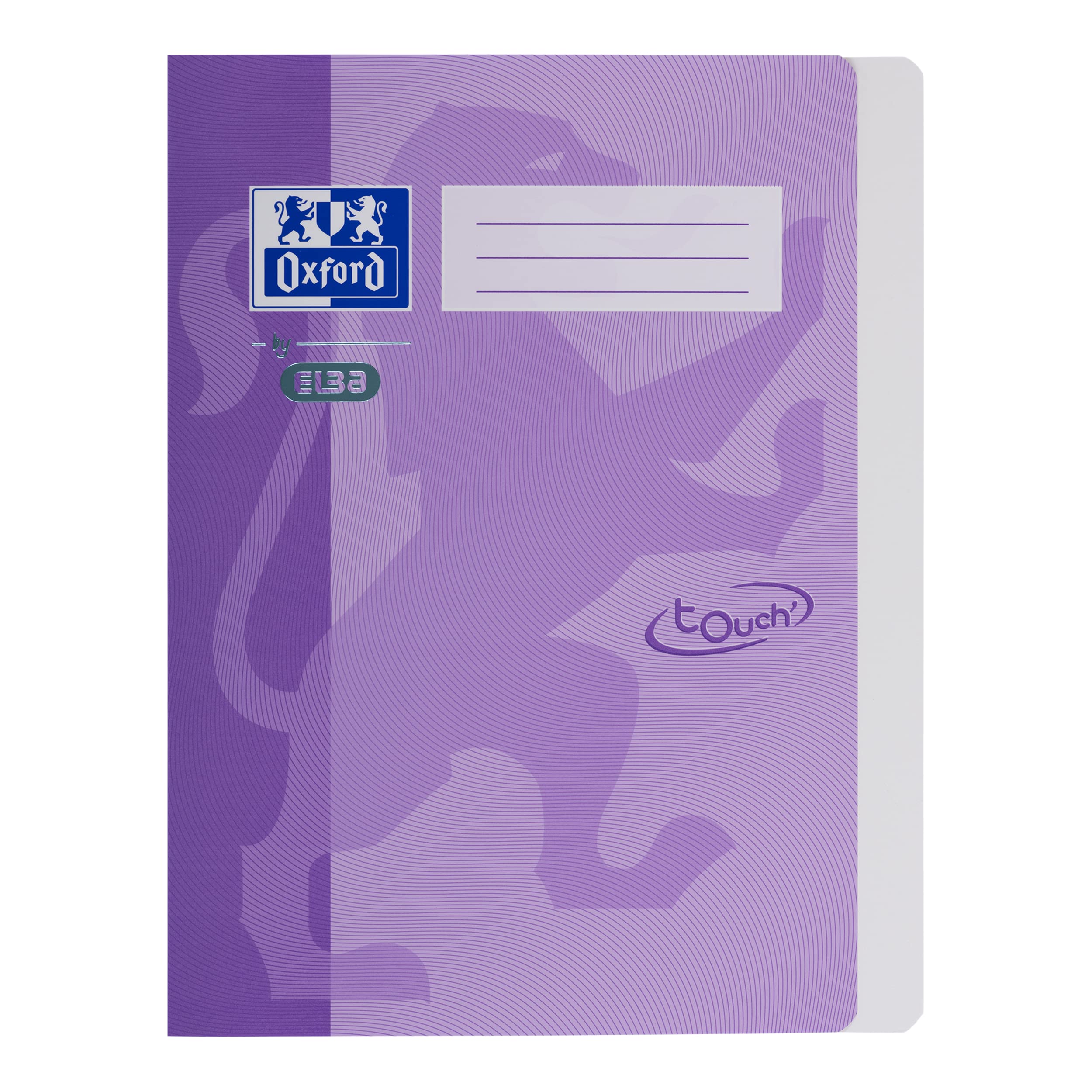 Oxford by Elba Flat File Made from Solid Cardboard with Soft Touch Surface, DIN Format Pack of 1 Purple