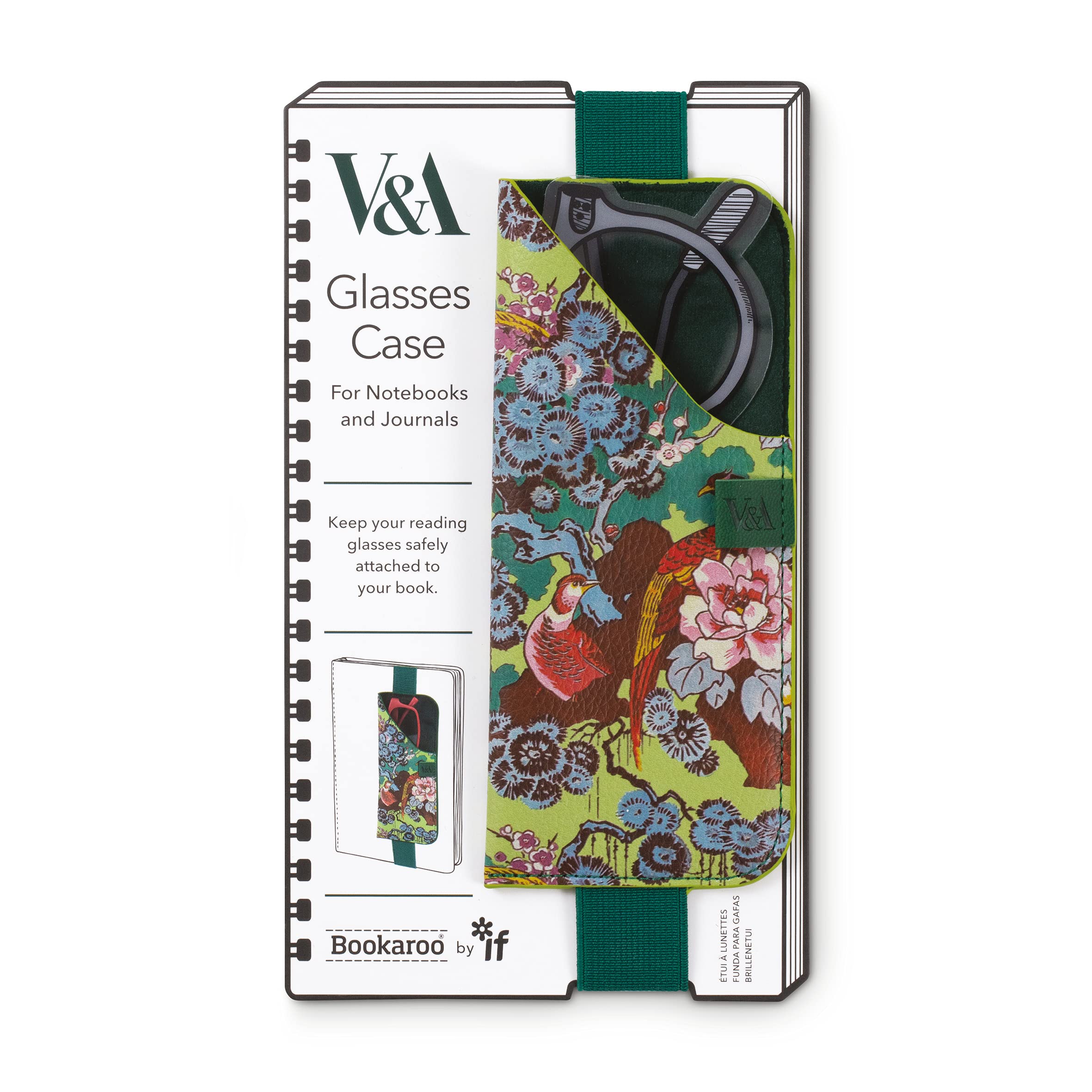 IF V & A Bookaroo Glasses Case Sundour Pheasant