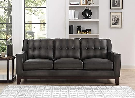 Hydeline Valencia Leather Sofa Set Grey Sofa Amazon Ca Home Kitchen