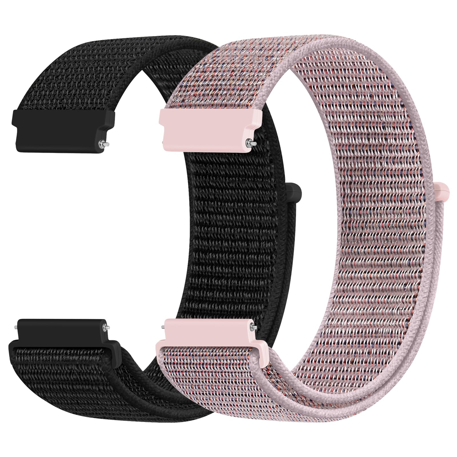 KIBDSNG Nylon 22mm Watch Strap Compatible with Garmin Venu 4 45mm/Venu 3/Venu 2/Vivoactive 4 45mm/Forerunner 255/265,Adjustable Sport Band for Samsung Galaxy Watch 46mm/3 45mm/Gear S3 Classic/Frontier